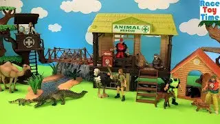 Wildlife Animals Toys and Animal Care Set For Kids Video