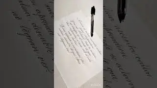 caligraf&iacute;a con bol&iacute;grafo #caligrafia #copperplate #cursiva #lettering #manuscrita