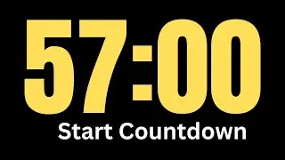57 Minute Timer │ Countdown Timer 57 Minute │ Silent Timer