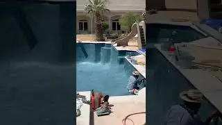 Monster pool replaster. #pools #shorts #reels