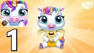 My Baby Unicorn - Cute Rainbow Pet Care: Gameplay Walkthrough Part 1 (iOS Android) Games for kids!