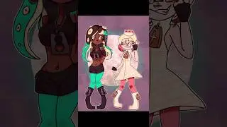 Marina and Pearl//Splatoon Speedpaint [#splatoon #offthehook #speedpaint]