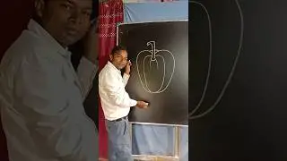 How to draw Capsicum for beginners #capsicum#art#drawing#shorts#howto#youtubeshorts