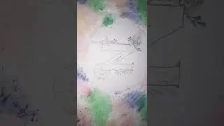 'N' letter drawing 🥰 #shortsfeed #nameart #drawing