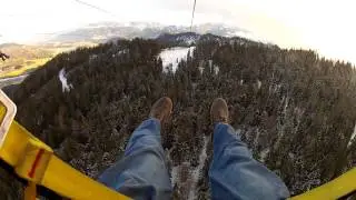 Zip Line Stoderzinken - December 2013 - Die gr&ouml;&szlig;ten Seil-Gleitfluganlage in den Alpen
