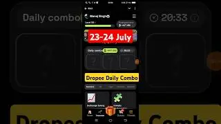 Dropee Daily Combo | Today Dropee Combo #dropee #dropeedailycombo #shortvideo #shorts