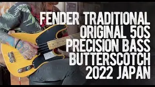 Fender Traditional Original 50s Precision Bass Butterscotch Blonde 2022 Japan