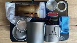 山の湯沸かし一軍セットをスタッキングする