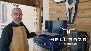 D&eacute;mo des produits Hellrazr par Shawn Bevins, pr&eacute;sident de HELLRAZR&trade; CUISINE EXT&Eacute;RIEURE