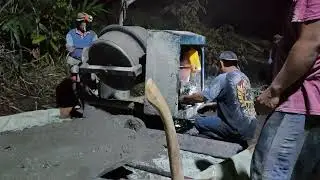 Pengecoran jalan kabupaten #jalan #proyek