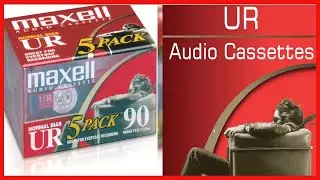 Maxell UR 90 Normal Bias Blank Audio Recording Cassette Tape, Low Noise, 90 Minute Recording Time