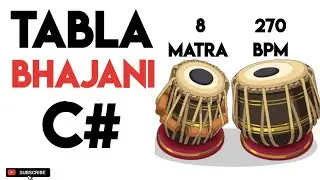 Bhajani Theeka Tabla Loop C# Scale 270 Bpm | #muzzico