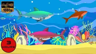 Soothing Bedtime Lullaby for Babies, Kids & Parents😍Calming Fish Animation🐟Gentle Underwater Lullaby