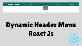 How to Create a Dynamic Menu in React JS 🚀 || Dynamic Menu in React JS