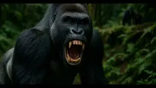 Mudslide Aftermath: Silverback Faces a Giant Python