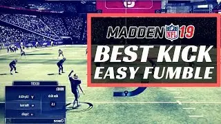 EASY FUMBLE ! BEST KICK !  in MADDEN 19