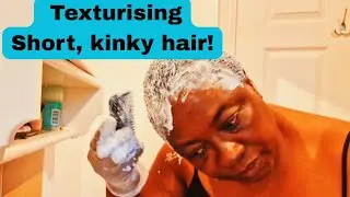 Texturising My Natural Short Hair with Baby Hair Texturizer | Easy Soft Curls! #naturalhair #hair