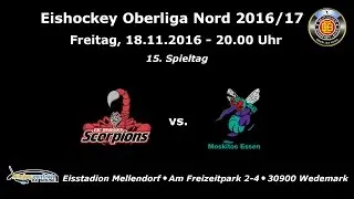 18.11.16 Eishockey ESC Wedemark Scorpions vs. ESC Wohnbau Moskitos Essen - Zusammenfassung
