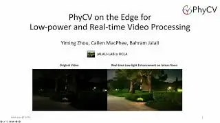 PhyCV on the Edge for Low-power and Real-time Video Processing