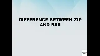Difference between ZIP and RAR || ZIP vs RAR || Difference World