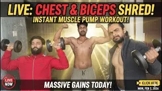 The High Energy Choice: SMASHING CHEST! Live Workout & Real-Time Coaching 💥