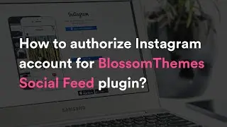 How to authorize Instagram account for BlossomThemes Social Feed Plugin?