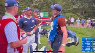 Justin Rose & Bryson&rsquo;s Caddie Get Into it at Ryder Cup 2025 | Fleetwood&rsquo;s Caddie Jumps In