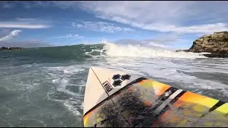 POV - Surf on a reef