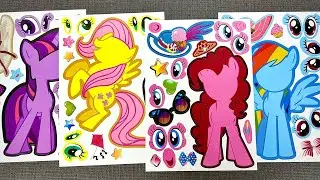 [☀️paper diy☀️] My Little Pony Decorating 🌈 Princess Celestia, Luna, Cadance | Oddly Satisfying ASMR