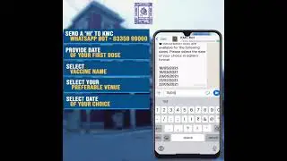 We Have Launched a KMC WhatsApp Chat Bot To Pre-Book Your 2nd Dose of Covid Vaccine
