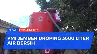 PMI JEMBER DISTRIBUSIKAN AIR BERSIH PASCA BANJIR BANDANG
