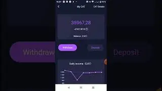 30$ Day CatStar new mining CAT Token, earn 30$ per day Withdraw