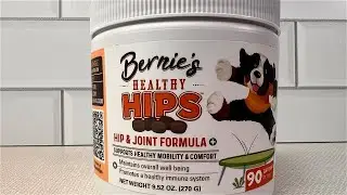 Обзор добавки для здоровья тазобедренных суставов и бедер собак от Bernie's Healthy HIPS
