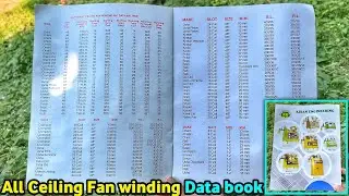 सीलिंग फैन वाइंडिंग डेटा बुक | All Winding Data Book