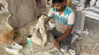 Sri Ganesh Murti Making live. ￼