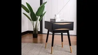 How to Assemble an End Table Modern Oslo End Table Nighstand with Drawer