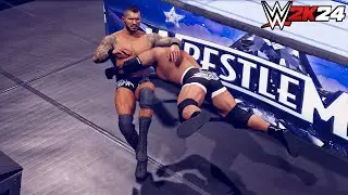 Full Match- Goldberg vs Randy Orton '13: Extreme Rules Match at Wrestlemania 25 | WWE 2k24 