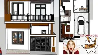 Nhà 6.5x9.5, có tận 3 phòng ngủ, 1 phòng thờ, có cả gara ô tô, sân chơi