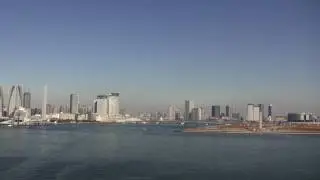 Tokyo Bay View from Rainbow Bridge, Tokyo  (HD)