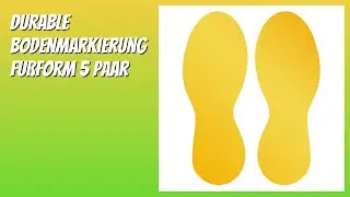 BEWERTUNG (2026): Durable Bodenmarkierung Fu&szlig;form 5 Paar. Infos