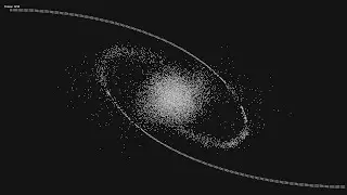 8000 Simulated Particles Making a Planet!