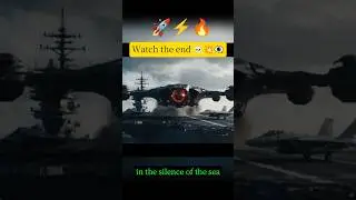 Epic Drone Attack on Aircraft Carrier &ndash; Cinematic War Short&rdquo; 🔥⚡[ Veo 3 ] #shorts #usa