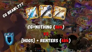 Contingent + Nothing (36%) vs [HOGs] + Renters (48%) | Caller POV | Albion Online ZvZ