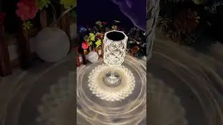 tunning crystal Lamp that creates an amazing atmosphere in any room ✨💎✨#crystals #tablelamp #shorts