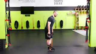 Group Training Boise I Kettlebell Suitcase plus Band RDL Demo I Kvell Fitness and Nutrition