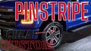 Cheap Truck Customizing! Red Pinstripe Rims/Wheels & Grill FORD F150