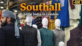 Little India in London 🇬🇧 | SOUTHALL London Walk - West London [4k HDR]