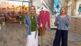 Me by Jennie Garth Rainey Wrap Sweater on QVC