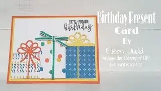 Birthday Present Card With the Party Animal Suite From Stampin UP