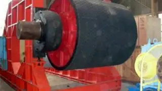 DIN HDPE Plastic Durable nylon idler roller of belt conveyor for mining coal power
